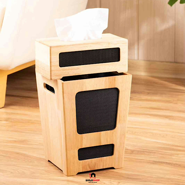 EDE30807-2272-4FF6-93C8-7EA45D117BD8 ست سطل و دستمال چوبی امبیکو مدل Embico-20102 - Image 1