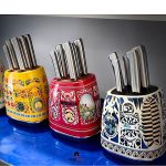 ست چاقو آشپزخانه 7 پارچه برند اسمگ SMEG مدلCC002491-001 طرح دویلچه - Image 5