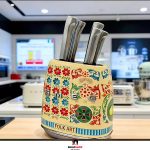 ست چاقو آشپزخانه 7 پارچه برند اسمگ SMEG مدلCC002491-001 طرح دویلچه - Image 4