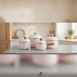 سرویس قابلمه 8 پارچه لعابی رزنت شاین  Rosent shine برند وارداتی شرکت EMBICO