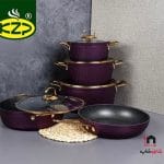 سرویس قابلمه ٩ پارچه KZP مدل آلما