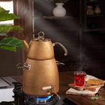 کتری قوری ترک دسته طلایی RIVER کد 58 - Image 5