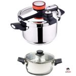 زودپز دوقلو کلیپسی یونیک آلمان ۶+۴ لیتر - Image 3