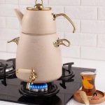 کتری قوری ترک دسته طلایی RIVER کد 58 - Image 2