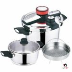 زودپز دوقلو کلیپسی یونیک آلمان ۶+۴ لیتر