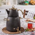 کتری قوری ترک دسته طلایی RIVER کد 58 - Image 4