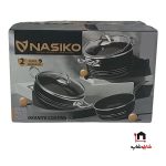 سرویس قابلمه ١٠ پارچه ناسیکو چدن  در طلایی - Image 5