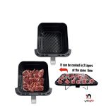 سرخ کن بدون روغن ٧ لیتری گوسونیک مدل GAF-837 + هدیه 1 بسته کاغذ روغنی سرخکن - Image 3