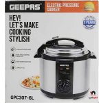 زودپز برقی 4 کاره جی پاس مدل GPC307-6L - Image 2