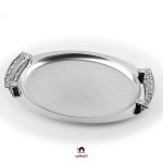 سینی بیضی اسپرت کروم و طلایی آتلانتیک - Image 3