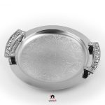 سینی گرد کروم و طلایی اسپرت آتلانتیک - Image 3