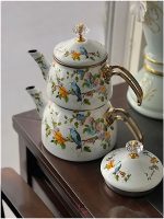 کتری قوری لعابی ترک برند شاهین درطرح های متنوع - Image 3