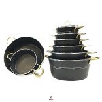 سرویس گرانیتی دسته طلایی14 پارچه روناک