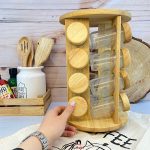 جا ادویه گرد گردان چوب شیشه رابروود برند دنیز - Image 2