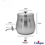 کتری قوری 4.5 لیتر استیل یونیک مدل UN-7209 - Image 3