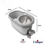 سطل و تی چرخشی چرخ دار یونیک مدل UN-2504 - Image 2