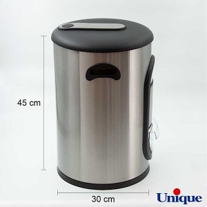 سطل برنج 10کیلویی پیمانه دار استیل یونیک مدل UN-4440