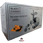 چرخ گوشت موتور سنگین 3000 وات بلک کوکر مدل BC-418MG - Image 2