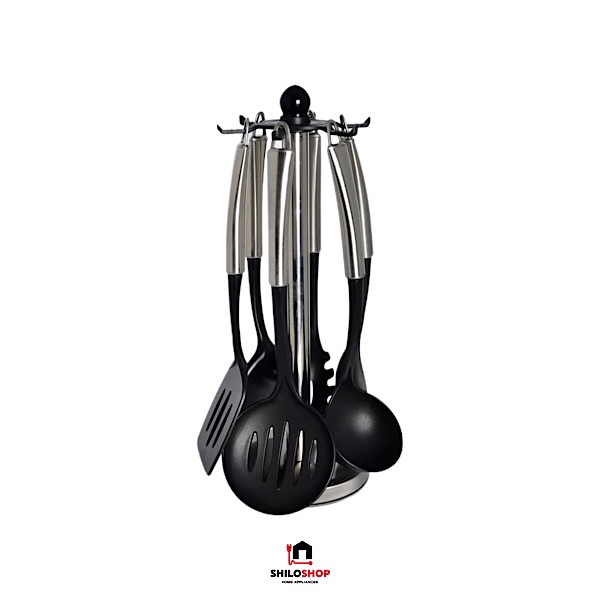 image - 2025-05-06T165127.983 سرویس کفگیر و ملاقه دسته استیل یونیک UN-1196 - Image 1