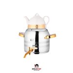 ست کتری قوری شیردار دسته دوتیکه کی اس تی مدل KST4035SG