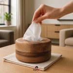 جادستمال کاغذی گرد چوب گردو برند سبزهوم مدل 0110 - Image 4