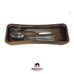 جا قاشقی چوبی درب دار برند سبزهوم مدل 0129 - Image 2