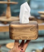جا دستمال کاغذی مربع چوب گردو برند سبزهوم مدل 0158 - Image 3