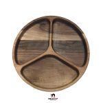 اردو خوری چوب گردو سه خانه برند سبزهوم کد 0099