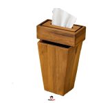 سطل و دستمال پذیرایی مخروطی چوب گردو