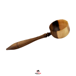 قاشق آجیل خوری بزرگ چوب گردو طرح ملاقه