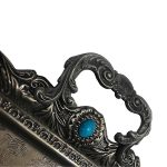 سینی پیوتر پایه دار نفیس رنگ ثابت - Image 2