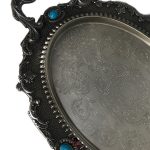 سینی بیضی نگین دار پیوتر نفیس - Image 2