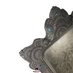 سینی پذیرایی نگین فیروزه ای پیوتر نفیس - Image 4