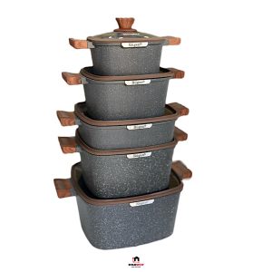 سرویس قابلمه 10 پارچه مربعی شکل روگن آلمان مدل Rü-7015