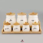 سرویس پاسماوری 7 پارچه چوب سرامیک امبیکو مدل آنیس (جدید) - Image 5