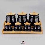 سرویس پاسماوری 7 پارچه چوب سرامیک امبیکو مدل آنیس (جدید) - Image 2
